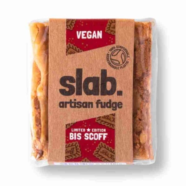 Slab Artisan Fudge - Vegan Bis Scoff Product Photo Slab Artisan Fudge - Vegan Bis Scoff Product Photo