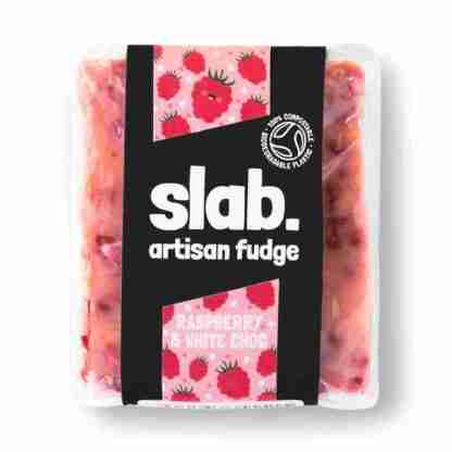 Slab Artisan Fudge - Raspberry & White Choc Product Photo