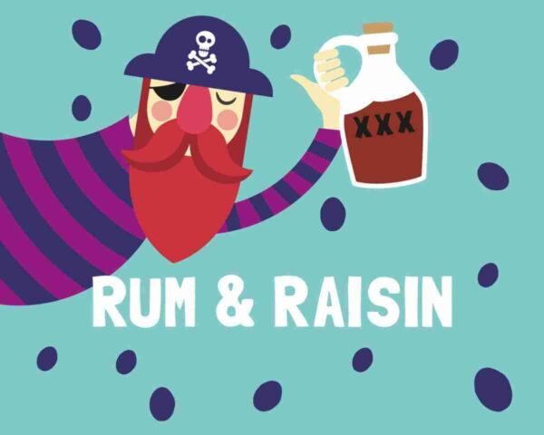 Slab Artisan Fudge - Rum & Raisin Flavour Graphic