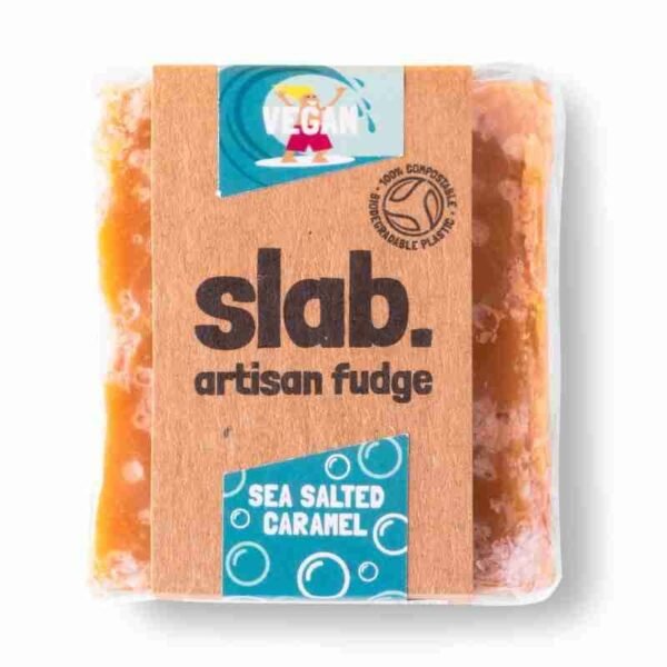 Slab Artisan Fudge - Vegan Sea Salted Caramel Product Photo Slab Artisan Fudge - Vegan Sea Salted Caramel Product Photo